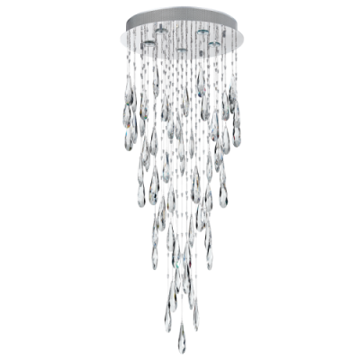 PEN628/5 Bright Star CRYSTAL STAINLESS STEEL & CRYSTAL PENDANT 5X50W GU10