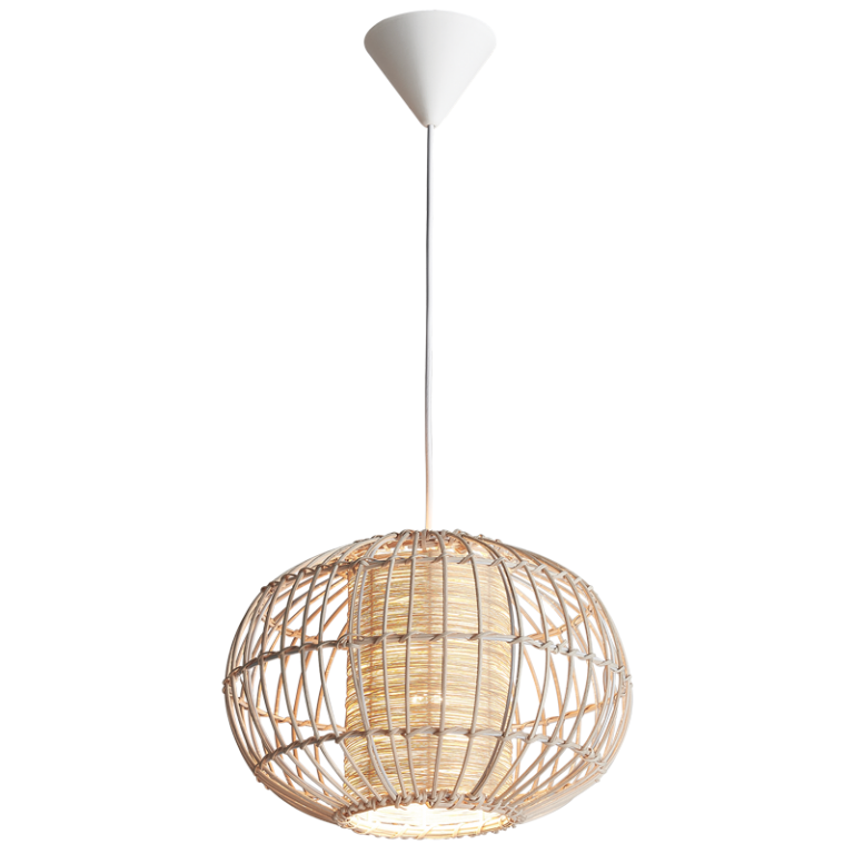 PEN773 Bright Star NATURAL NATURAL TWINE PENDANT 1X11W ES 320MM