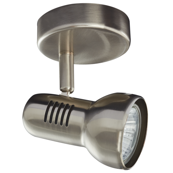 S063/1 Bright Star SATIN SATIN CHR SPOT 1X50W GU10 BASE 80MM