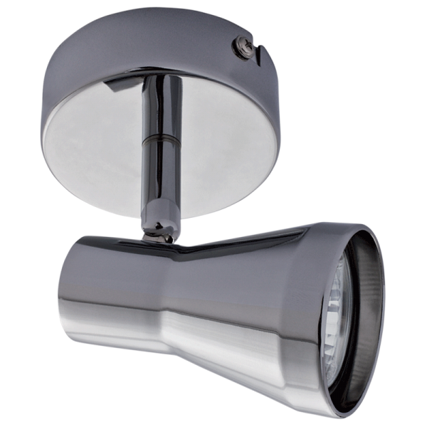 S065/1 Bright Star CHROME POLISH CHR SPOT 1X50W GU10 BASE 80MM