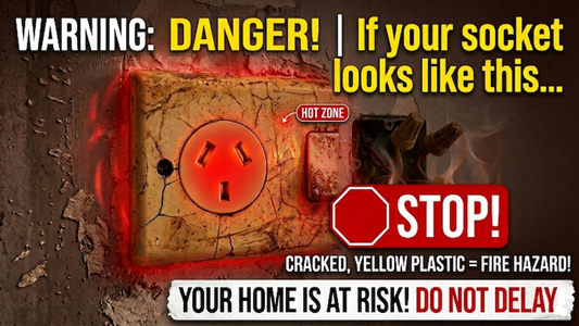 If your wall socket looks like this, you're home is at risk !.