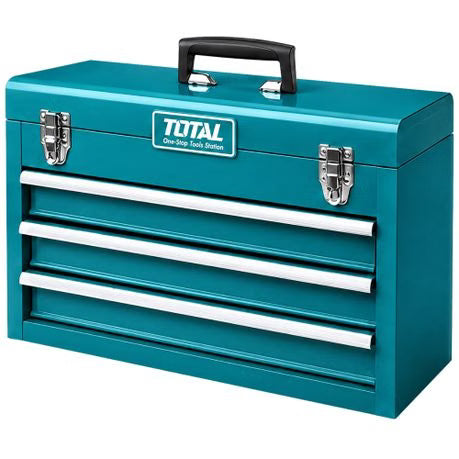 TOTAL 136-Piece Mechanics Hand Tool Set in Metal Tool Chest - THTCS351367
