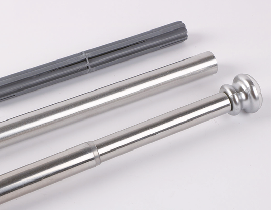 Silver Shower Curtain Rod Large (105 - 240Cm) - 13-SHR-SLV0-LRG