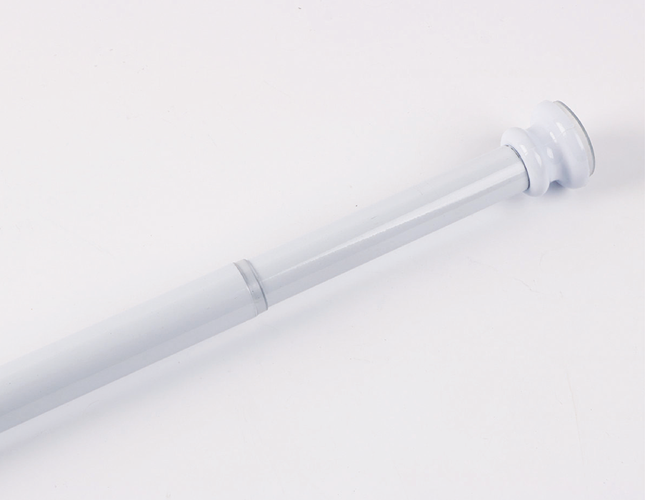White Shower Curtain Rod Small (80 - 135Cm) - 13-SHR-WHT0-SML