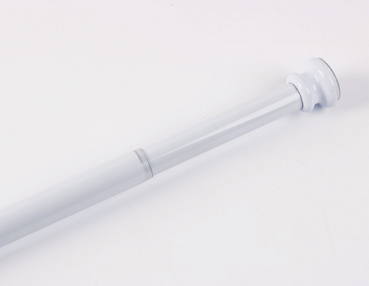 White Shower Curtain Rod Small (80 - 135Cm) - 13-SHR-WHT0-SML