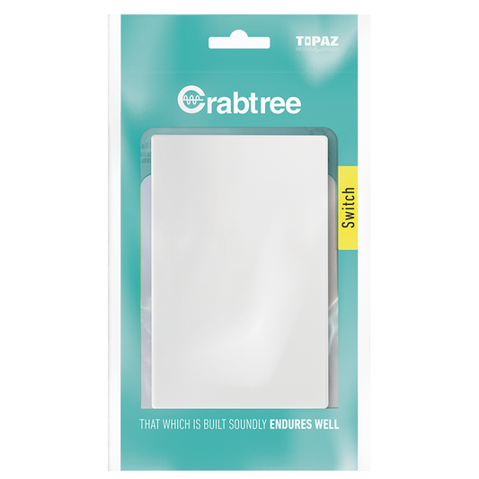 Crabtree 601P Blank Coverplate 2X4 - White - 15100/601P