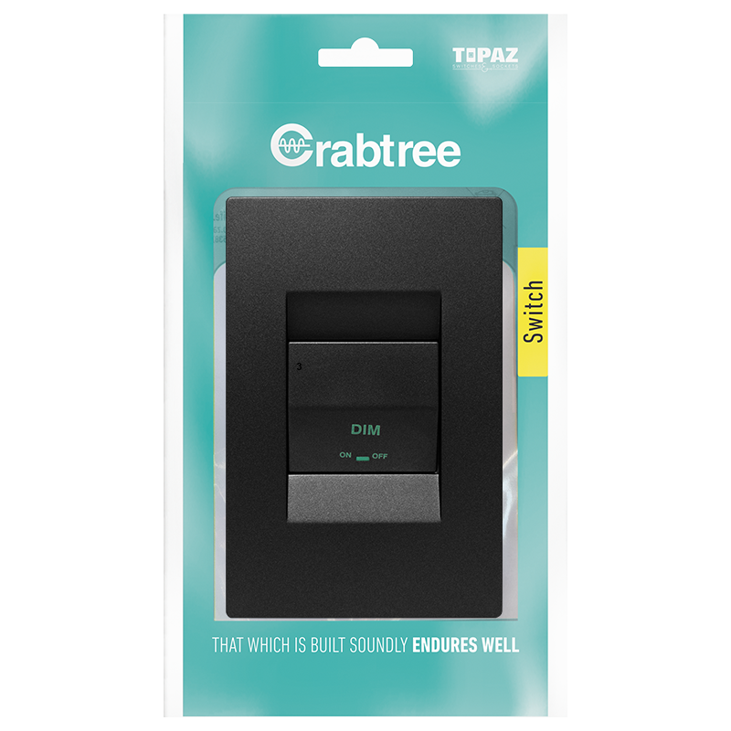 Crabtree 1 Lever Bell Press Complete with Coverplate | 15111/249BPP