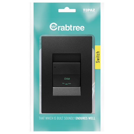Crabtree 1 Lever Bell Press Complete with Coverplate | 15111/249BPP