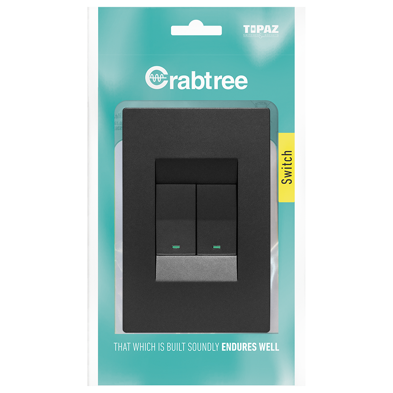 Crabtree 2 Lever 2 Way Complete with Coverplate