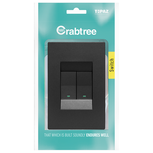 Crabtree 2 Lever 2 Way Complete with Coverplate