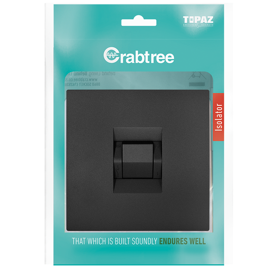 Crabtree Isolator 60A D/P 4x4 Complete with Coverplate | 15226/249P