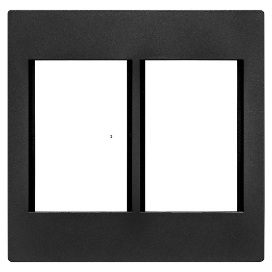 Crabtree Grid 6 Mod 4x4 (2 x 75x50mm) Cover + Yoke | 15303/249P