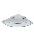 Universal Glass Corner Shower Shelf - 16-UNI-GSS0-CHR