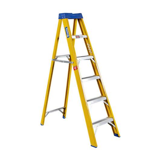 Mundo 6-Step Partial Fibreglass  Step Ladder (MUF1006) – 1.8m