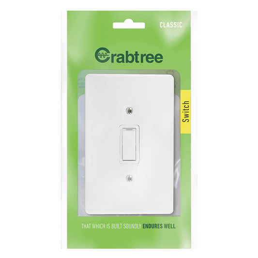 Classic 1L 1W Switch with Coverplate (Bag) - 18010/101