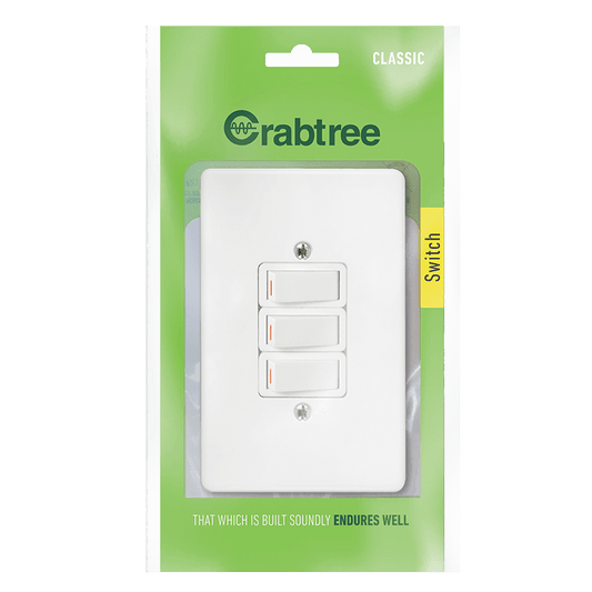 Classic 3L 1W Switch with Coverplate (Bag) - 18012/101