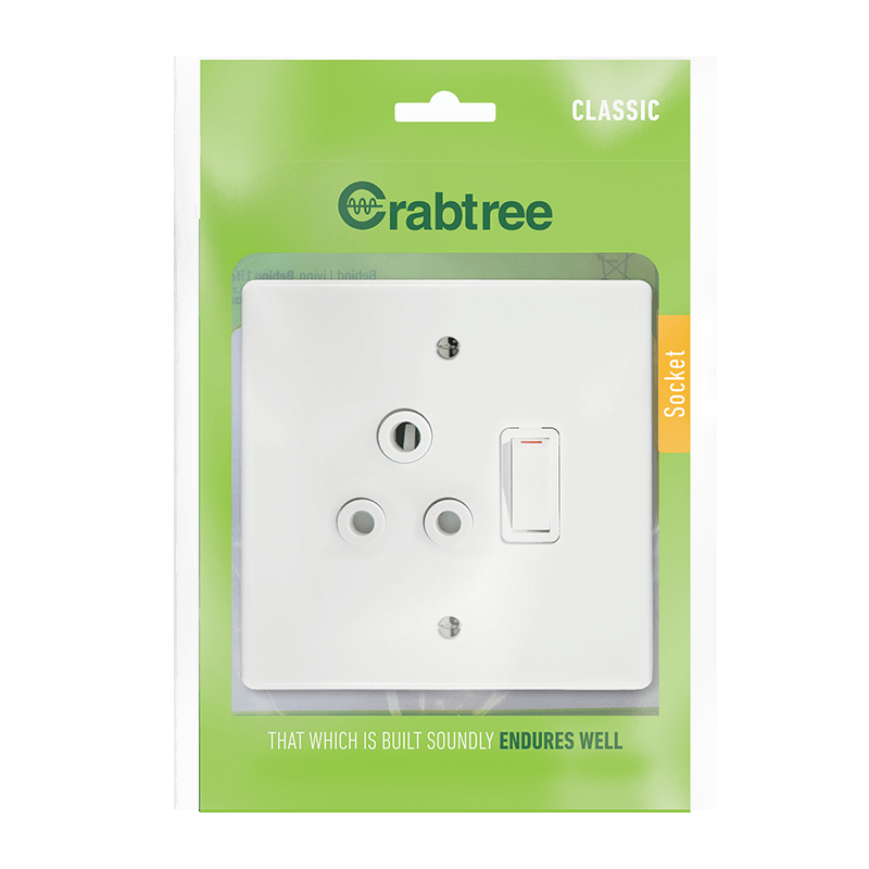 Classic Single Socket 4x4 with Coverplate (Bag) - 18060/101