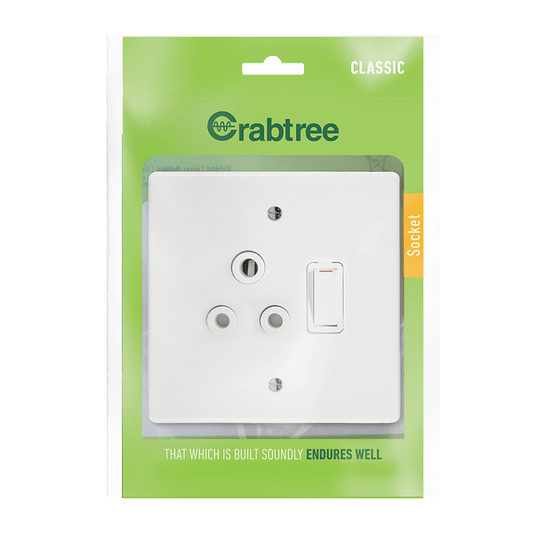 Classic Single Socket 4x4 with Coverplate (Bag) - 18060/101