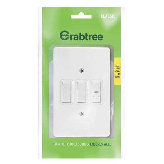 Dimmer 3Lever 500W LED Bell Press with Coverplate | 18066/101