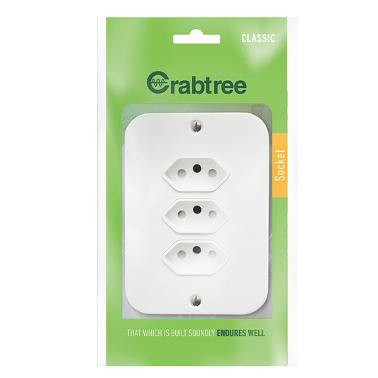 Industrial unswitched slimline 3×164-2 socket | 18085/101