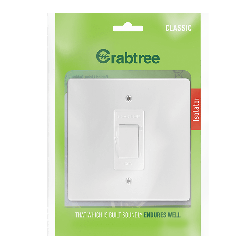 Classic 60A Isolator 4x4 with Coverplate (Bag) - 18111/101