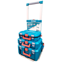 Total 4-Piece Foldable Tool Box + Trolley Combo