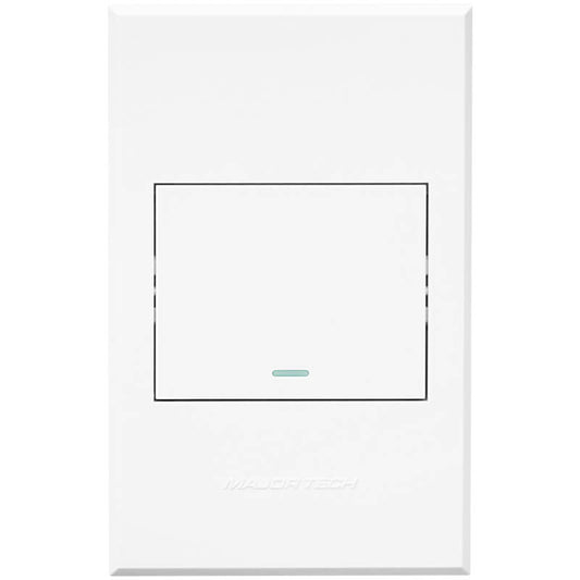 VETi 3 One Lever Bell Press Switch | 100mm x 50mm | Modern Flat-Design | White
