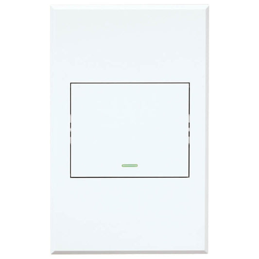 VETi 3 One-Lever Two-Way Switch | 100mm x 50mm | Modern Flat-Design | White | SDA Compliant