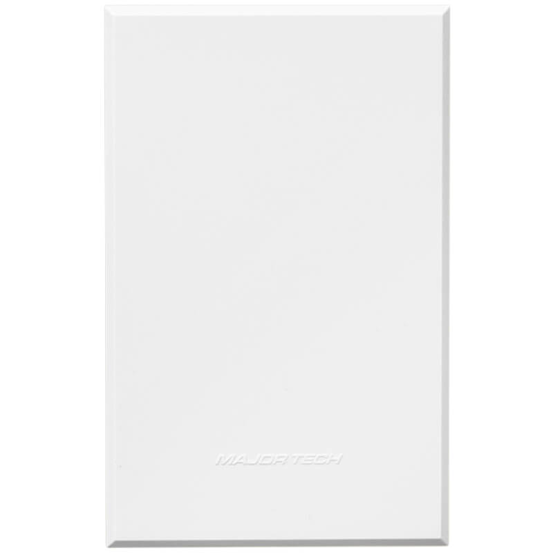 VETi 3 Blank Cover Plate | 100mm x 50mm | Modern Flat-Design | White