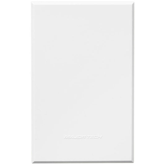 VETi 3 Blank Cover Plate | 100mm x 50mm | Modern Flat-Design | White