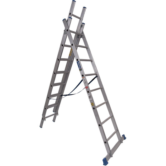 Mundo Aluminium 5-in-1 Combination Ladder EXT-5IN1-8RUNG  – 5.2m