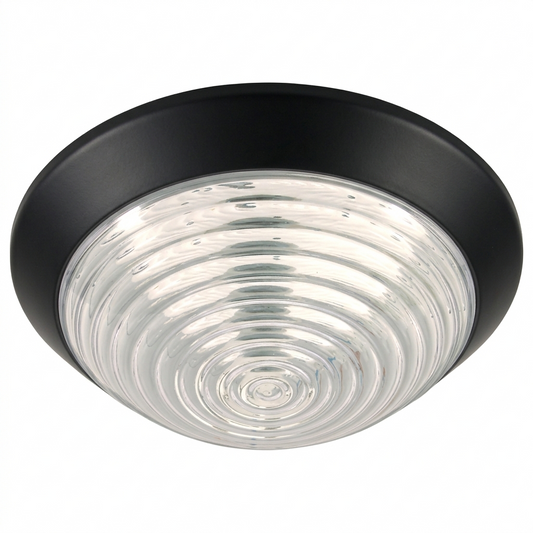 Bright Star BH066 BLACK ROUND BULKHEAD IP20 1X15W