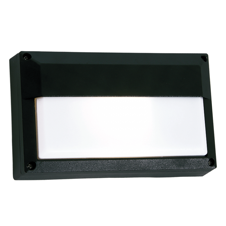 Bright Star BH074 BLACK RECTANGLE,EYELID,1 X15W ES,DIE CAST,POLYCOVER IP44