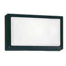 Bright Star BH075 BLACK RECTANGLE,1X15W ES, DIE CAST,POLY COVER IP44