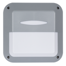 Bright Star BH121 GREY SQUARE EYELID ABS PLASTIC POLY COVER IP44 1X40W ES