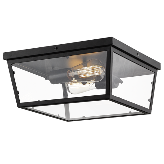 Bright Star BH2081 BLACK METAL CLEAR GLASS IP44 X 60W ES