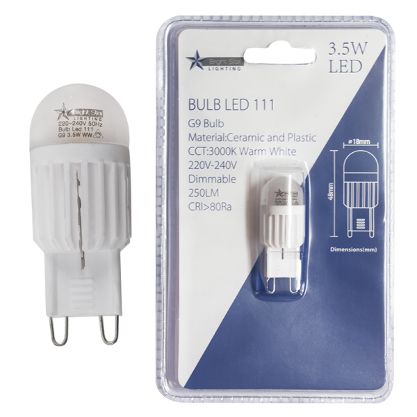Bright Star BULB LED 111 G9 DIMMABLE 3.5W WARM WHITE