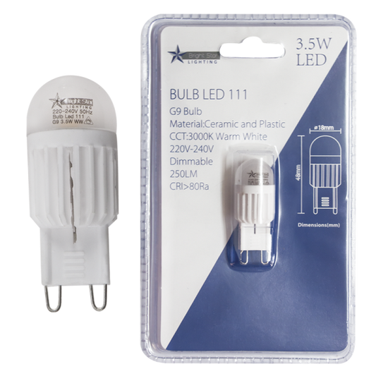 Bright Star BULB LED 111 G9 DIMMABLE 3.5W WARM WHITE