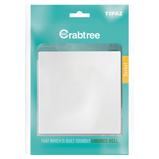 Crabtree 601P Blank Coverplate 4X4 - White - 15200/601P