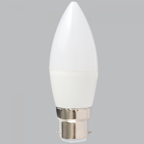 BULB LED 263 Bright Star C35 5W B22 6000K NON DIMMABLE OPAL