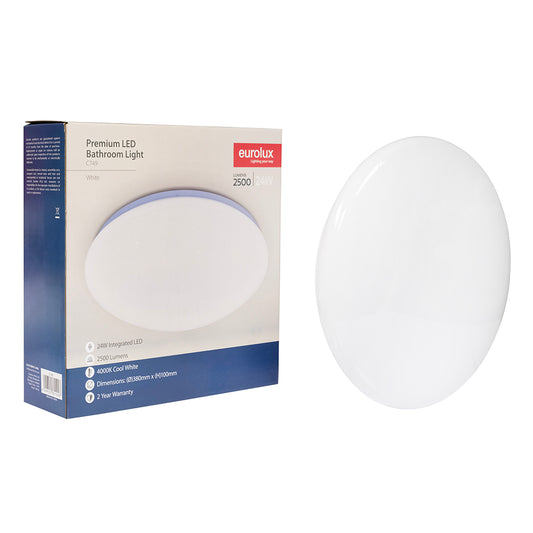 Eurolux Classic Shimmer 24W Integrated LED Ceiling Light (White, 4000K) – C749