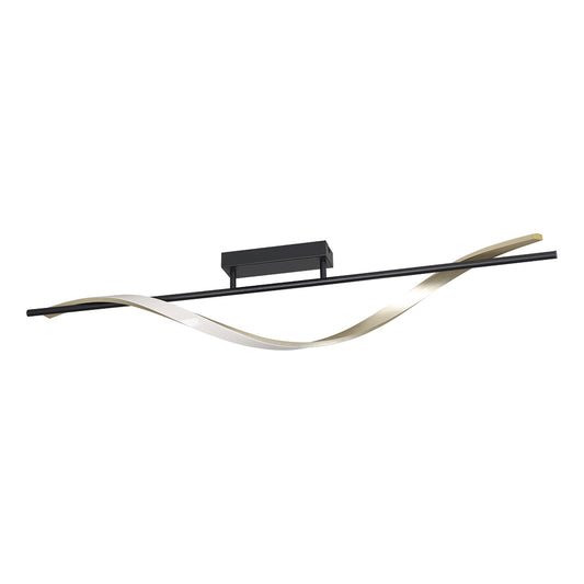 Eurolux Conaprato 23W Integrated LED Ceiling Light (Black & Brushed Brass Finish) – C758