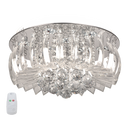 Bright Star CF011/9 CHROME 9x3w Led,glass&crystal fitting,3000k&6000k,remote
