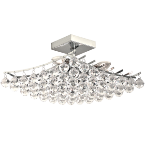 Bright Star CF052 CHROME POLISHED CHR & ACRYLIC CRYSTALS 4X60W SES