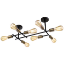Bright Star CF057/8 SATIN CHROME BLACK & SATIN CHR 8X60W ES