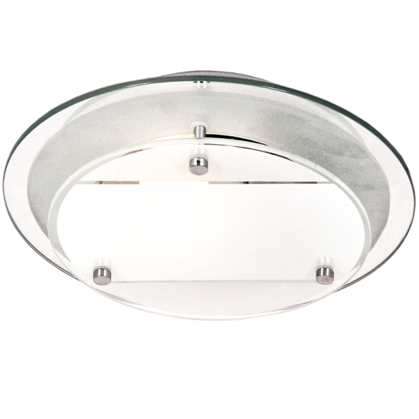 Bright Star CF1362 CHROME MIRROR FROSTED GLASS CHR CLIPS 1 X60W ES