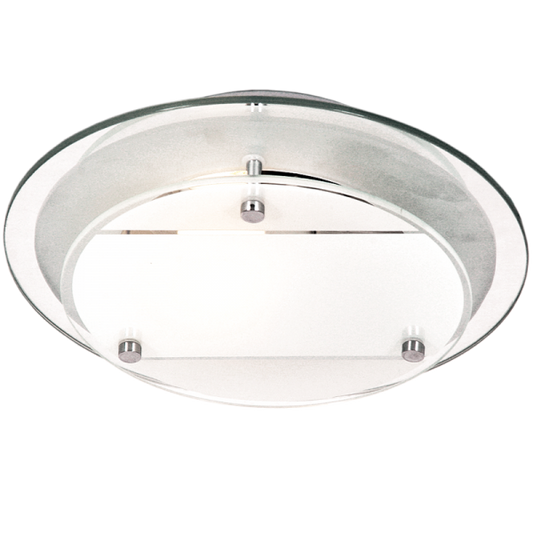 Bright Star CF1362 CHROME MIRROR FROSTED GLASS CHR CLIPS 1 X60W ES