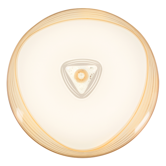Bright Star CF170 WHITE METAL BROWN&WH ACRYLIC 24W LED 4000K 355MM BASE