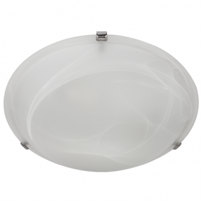 Bright Star CF2008S SILVER 300MM ALABASTER CHR CLIPS 2X60W ES