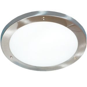 Bright Star CF3005 SM SATIN 1L,SCREW KNOB,CLOUDY GLASS 1 X 60W ES